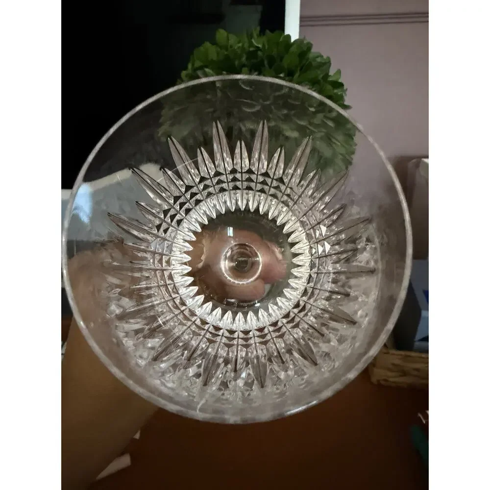 Vintage Waterford Lismore Diamond Lead Crystal White Wine Glass